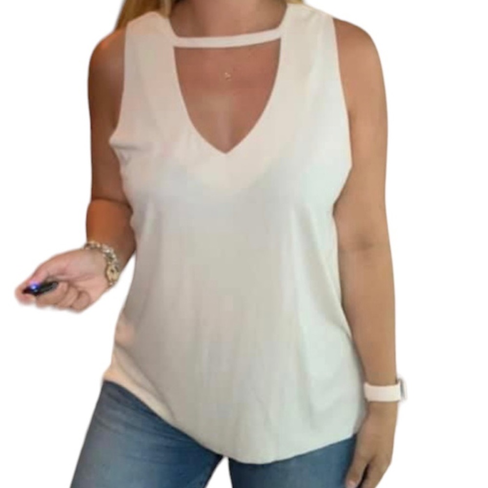 Mod Ref Adeline Cream Tank Top
